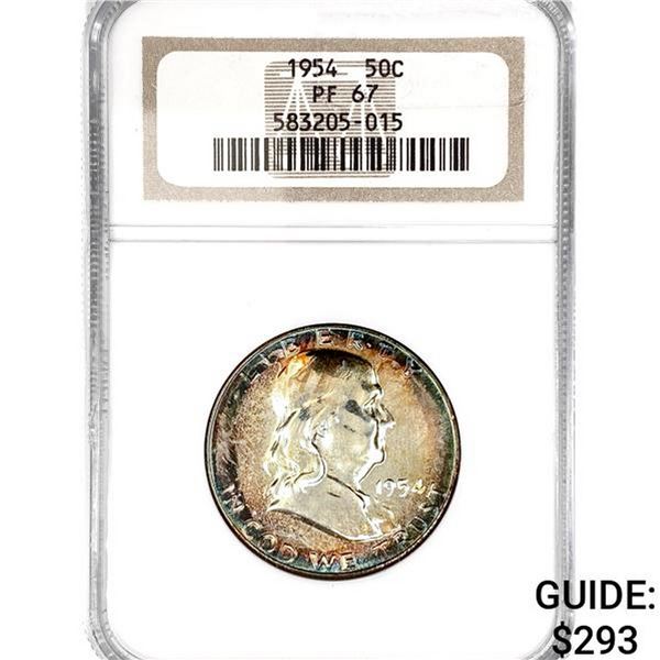 1954 Franklin Half Dollar NGC PF67