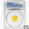 1854 Rare Gold Dollar PCGS AU58 Ty 2