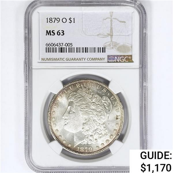 1879-O Morgan Silver Dollar NGC MS63
