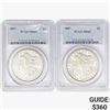 1887 [2] Morgan Silver Dollar PCGS MS63
