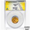 Image 1 : 1909 VDB Wheat Cent ANACS MS65 RED