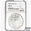 2007 Silver Eagle NGC MS70