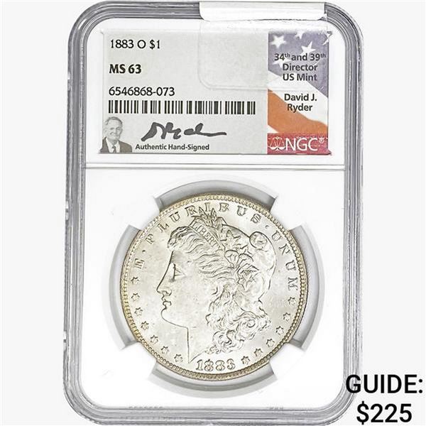 1883-O Morgan Silver Dollar NGC MS63