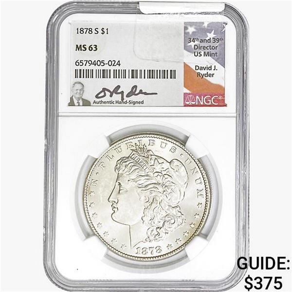 1878-S Morgan Silver Dollar NGC MS63