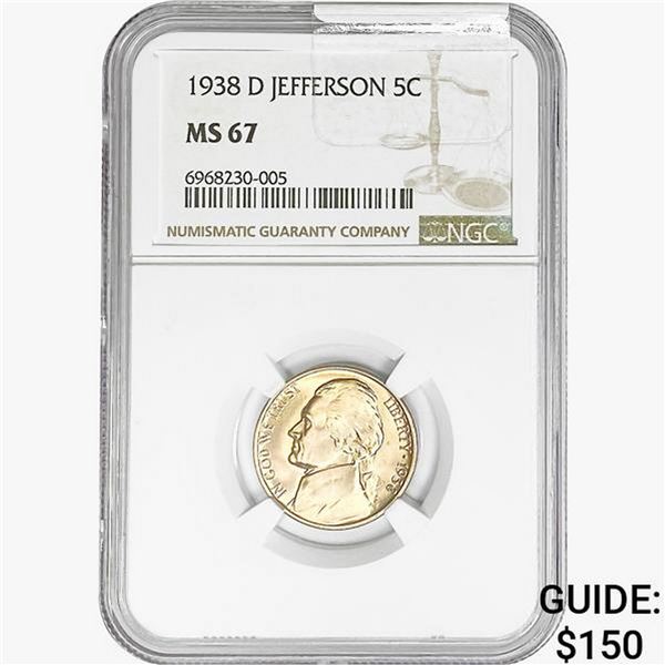 1938-D Jefferson Nickel NGC MS67
