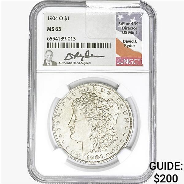 1904-O Morgan Silver Dollar NGC MS63