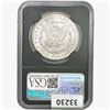 Image 2 : 1891-CC Morgan Silver Dollar NGC MS61 VAM-3 Spit. Eagle