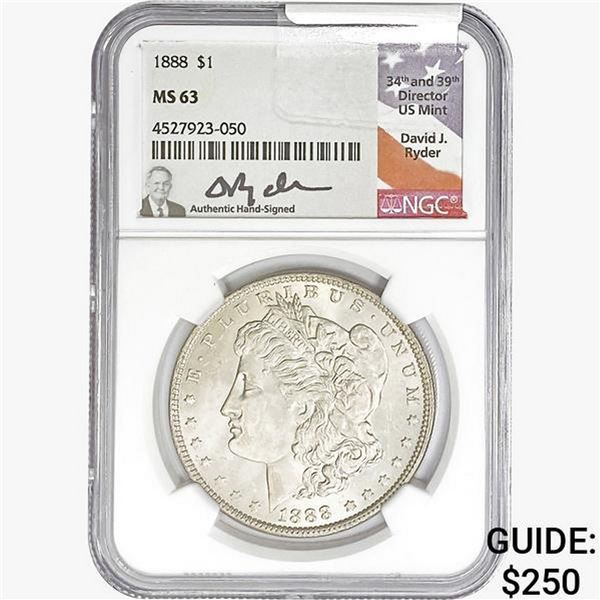 1888 Morgan Silver Dollar NGC MS63