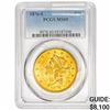 1876-S $20 Gold Double Eagle PCGS MS60