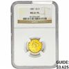 Image 1 : 1887 $2.50 Gold Quarter Eagle NGC MS61 PL