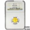 Image 1 : 1885 Rare Gold Dollar NGC MS64 DPL