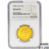 Image 1 : 1891-CC $10 Gold Eagle NGC MS60 PL