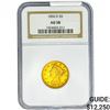 Image 1 : 1856-D $5 Gold Half Eagle NGC AU58