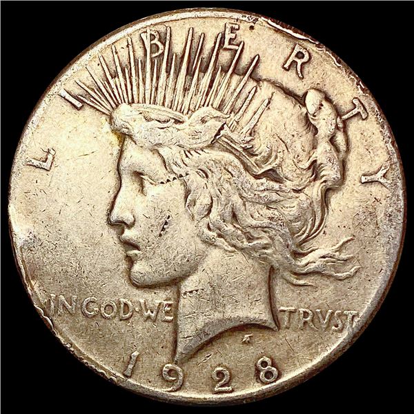 1928 Silver Peace Dollar NICELY CIRCULATED