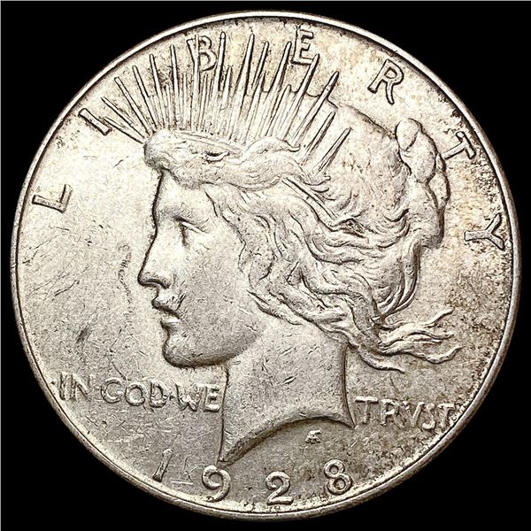 1928-S Silver Peace Dollar CLOSELY UNCIRCULATED