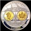 Image 1 : Tribute Canadian Maple Leaf Silver Plated GEM PROOF