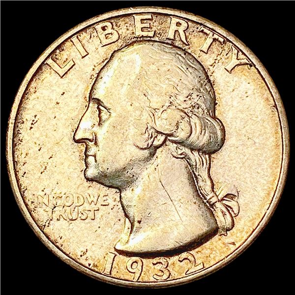 1932-S Washington Silver Quarter CHOICE AU