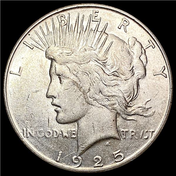 1925-S Silver Peace Dollar CLOSELY UNCIRCULATED