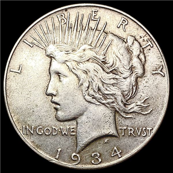 1934 Silver Peace Dollar CLOSELY UNCIRCULATED