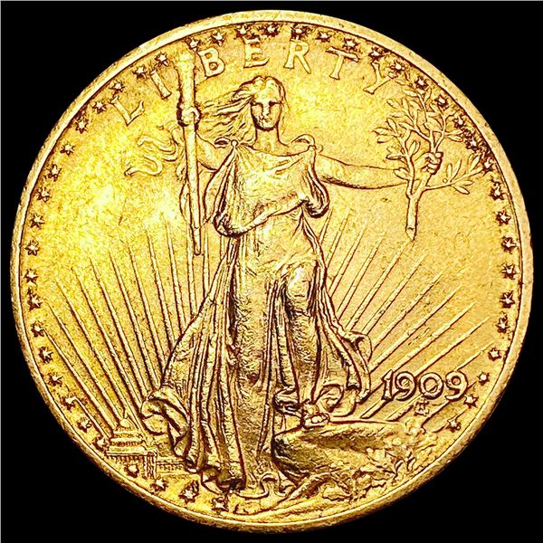 1909 $20 Gold Double Eagle UNCIRCULATED