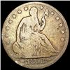Image 1 : 1853 Arrows and Rays Seated Liberty Half Dollar NICELY CIRCULATED