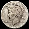 Image 1 : 1921 Silver Peace Dollar NICELY CIRCULATED