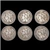 Image 1 : [6] 1867-1872 3 Cent Nickel NICELY CIRCULATED