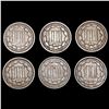 Image 2 : [6] 1867-1872 3 Cent Nickel NICELY CIRCULATED