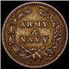 Image 2 : 1863 Army & Navy Patriotic Civil War Token UNCIRCULATED