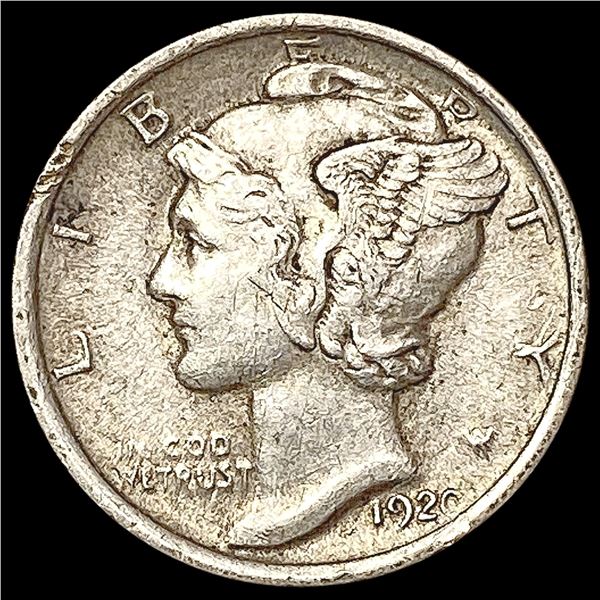1920 Mercury Dime NEARLY UNCIRCULATED
