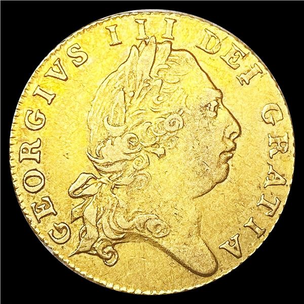 1801 G.B. .1231oz Gold Half Guinea LIGHTLY CIRCULATED