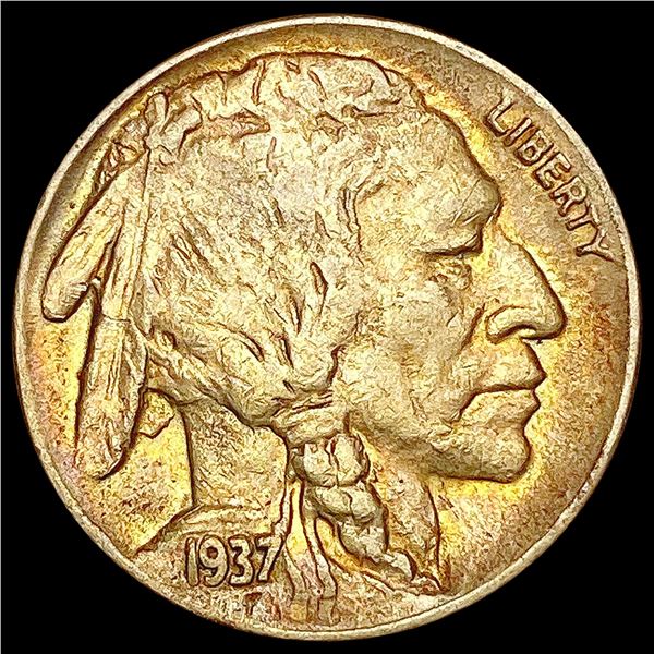 1937-D 3 Leg Buffalo Nickel CLOSELY UNCIRCULATED