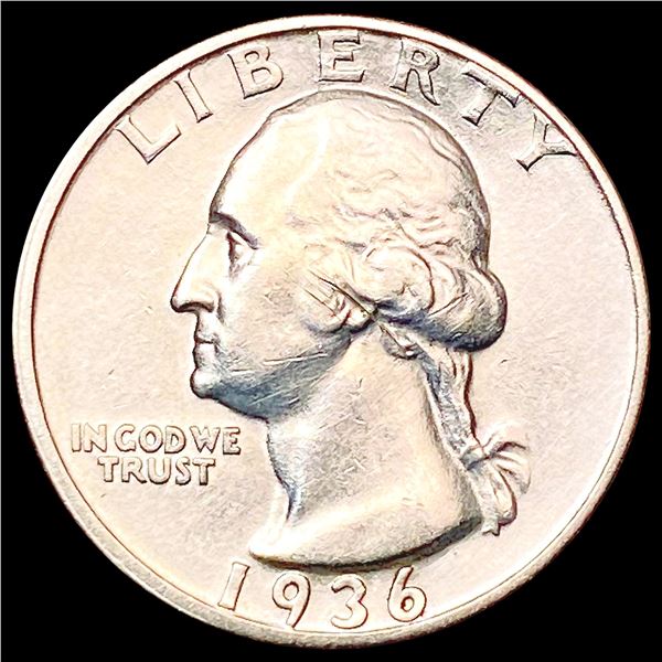 1936-D Washington Silver Quarter CLOSELY UNCIRCULATED