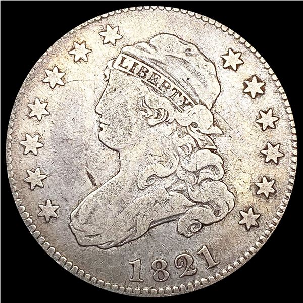 1821 Capped Bust Quarter LIGHTLY CIRCULATED