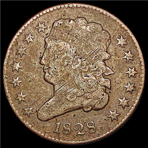 1828 Classic Head Half Cent LIGHTLY CIRCULATED