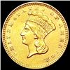 Image 1 : 1857 Rare Gold Dollar UNCIRCULATED