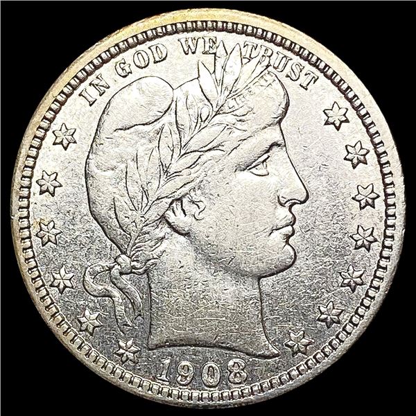 1908 Barber Quarter CLOSELY UNCIRCULATED