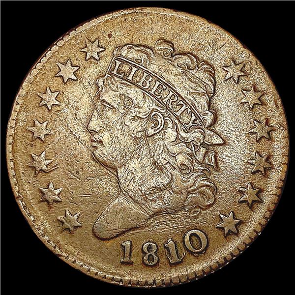 1810 / 09 Classic Head Large Cent NICELY CIRCULATED