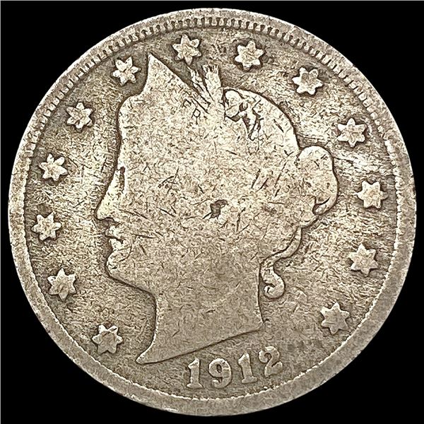 1912-S Liberty Victory Nickel NICELY CIRCULATED