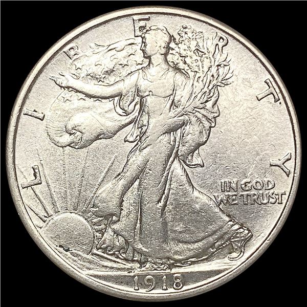1918 Walking Liberty Half Dollar CLOSELY UNCIRCULATED