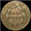 Image 2 : 1828 Classic Head Half Cent NICELY CIRCULATED