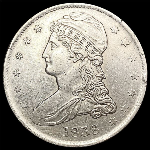 1838 Capped Bust Half Dollar CLOSELY UNCIRCULATED