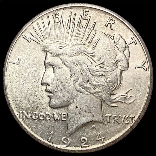 1924-S Silver Peace Dollar CLOSELY UNCIRCULATED