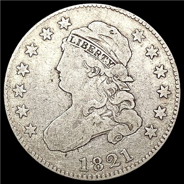 1821 Capped Bust Quarter NICELY CIRCULATED