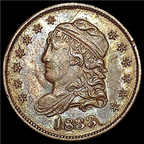 1833 Capped Bust Half Dime NEARLY UNCIRCULATED