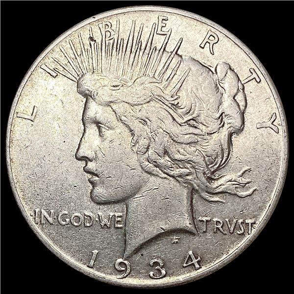 1934-S Silver Peace Dollar CLOSELY UNCIRCULATED