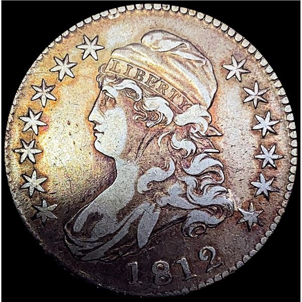 1812 Capped Bust Half Dollar LIGHTLY CIRCULATED