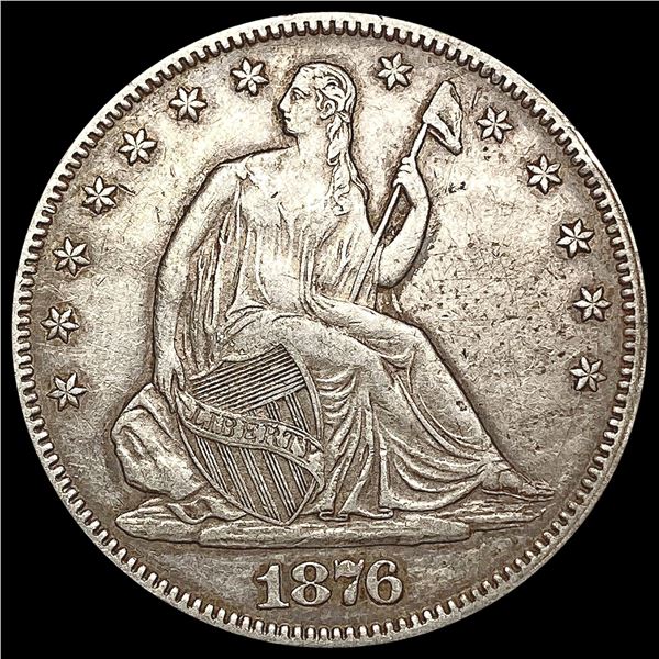 1876 Seated Liberty Half Dollar NEARLY UNCIRCULATED