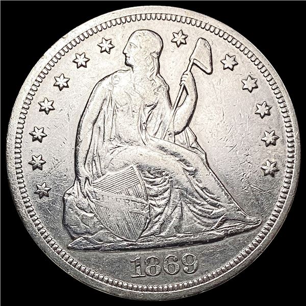 1869 Seated Liberty Dollar CLOSELY UNCIRCULATED