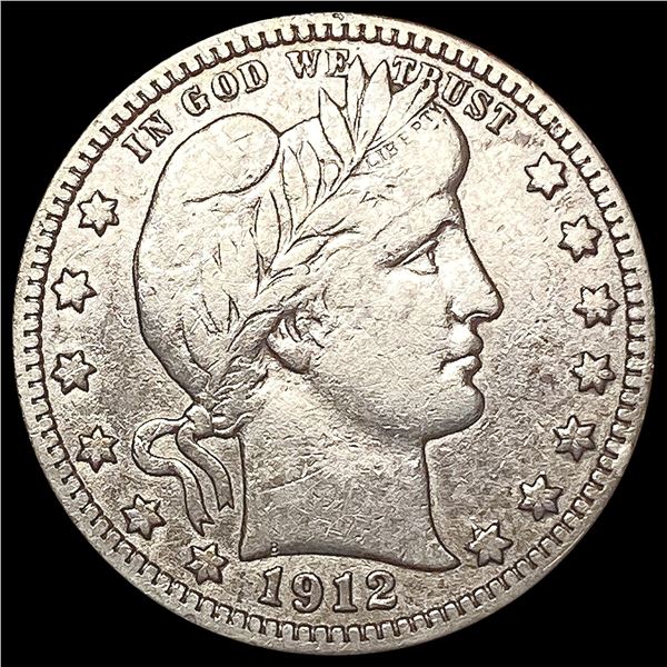 1912-S Barber Quarter LIGHTLY CIRCULATED